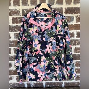 Vera Bradley: Floral Fleece Pullover: Size XL